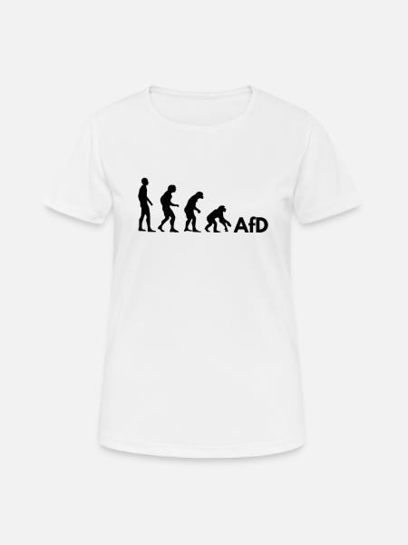 AfD Evolution - Women's Breathable T-Shirt - white