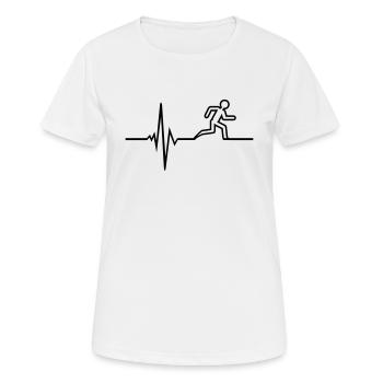 coureur - T-shirt respirant Femme - blanc - Devant - AI Model Female 172 dark (172cm)