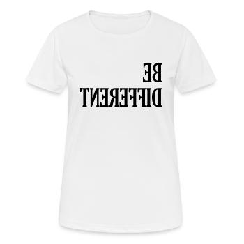 Sois différent - T-shirt respirant Femme - blanc - Devant - AI Model Female 172 dark (172cm)