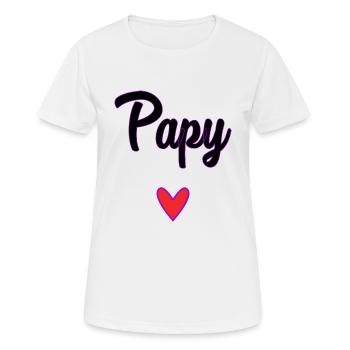GRANDPA. DAD. FATHER'S DAY. HAPPY FATHER'S DAY - Women's Breathable T-Shirt - white - Front - AI Model Female 172 dark (172cm)