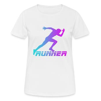 Runner - Women's Breathable T-Shirt - white - Front - AI Model Female 172 dark (172cm)