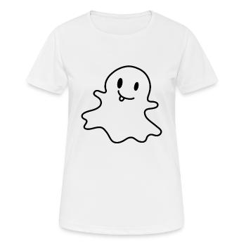 Fantôme - T-shirt respirant Femme - blanc - Devant - AI Model Female 172 dark (172cm)