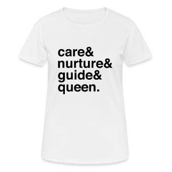 Leadership en matière de soins renforcés pour les mamans - T-shirt respirant Femme - blanc - Devant - AI Model Female 172 dark (172cm)