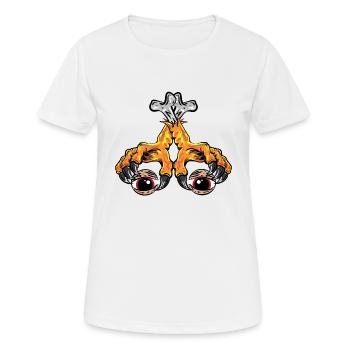 poulet - T-shirt respirant Femme - blanc - Devant - AI Model Female 172 dark (172cm)