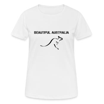 Schönes Australien - Frauen T-Shirt atmungsaktiv - Weiß - Vorne - AI Model Female 172 dark (172cm)