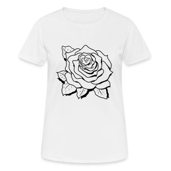 Rose - T-shirt respirant Femme - blanc - Devant - AI Model Female 172 dark (172cm)