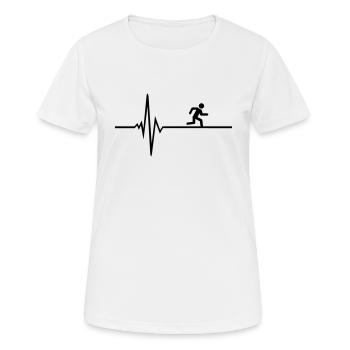 coureur - T-shirt respirant Femme - blanc - Devant - AI Model Female 172 dark (172cm)