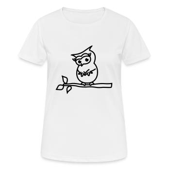chouette - T-shirt respirant Femme - blanc - Devant - AI Model Female 172 dark (172cm)