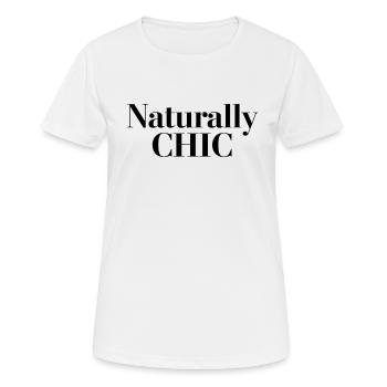 Naturrally Chic - Frauen T-Shirt atmungsaktiv - Weiß - Vorne - AI Model Female 172 dark (172cm)