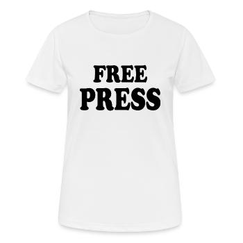 Free press - T-shirt respirant Femme - blanc - Devant - AI Model Female 172 dark (172cm)