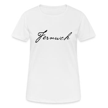 Fernweh - Frauen T-Shirt atmungsaktiv - Weiß - Vorne - AI Model Female 172 dark (172cm)