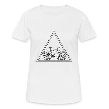 bicycle - Women's Breathable T-Shirt - white - Front - AI Model Female 172 dark (172cm)