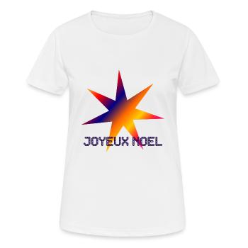 WEIHNACHTEN. FROHE WEIHNACHTEN. FROHE WEIHNACHTEN. NEUJAHR - Frauen T-Shirt atmungsaktiv - Weiß - Vorne - AI Model Female 172 dark (172cm)