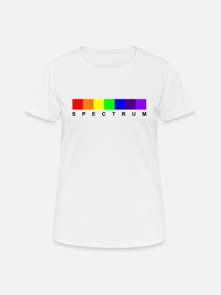 Spektrum 01 (schwarzer Text) - Frauen T-Shirt atmungsaktiv - Weiß