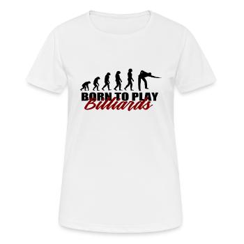 billard - T-shirt respirant Femme - blanc - Devant - AI Model Female 172 dark (172cm)