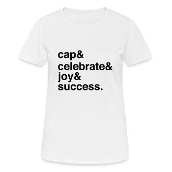 Graduation Day Cap Academic Achievement - Frauen T-Shirt atmungsaktiv - Weiß - Vorne - AI Model Female 172 dark (172cm)