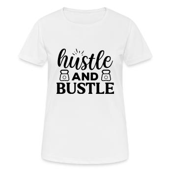 Hustle and Bustle - agitation - T-shirt respirant Femme - blanc - Devant - AI Model Female 172 dark (172cm)