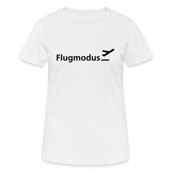 Flugmodus - Frauen T-Shirt atmungsaktiv - Weiß - Vorne - AI Model Female 172 dark (172cm)