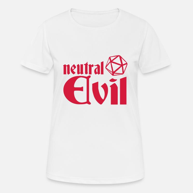 neutral evil - Women's Breathable T-Shirt - white