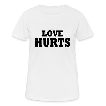Love hurts - Women's Breathable T-Shirt - white - Front - AI Model Female 172 dark (172cm)