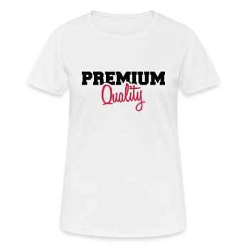 Cool Premium Quality Design - Women's Breathable T-Shirt - white - Front - AI Model Female 172 dark (172cm)