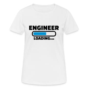 Ingenieur - Frauen T-Shirt atmungsaktiv - Weiß - Vorne - AI Model Female 172 dark (172cm)
