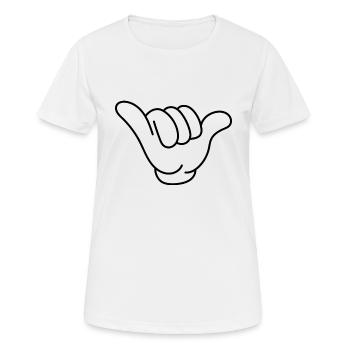 Yeah! - Frauen T-Shirt atmungsaktiv - Weiß - Vorne - AI Model Female 172 dark (172cm)