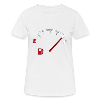 Tacho! Lustiges Fun Auto Motorrad Teile KFZ - Frauen T-Shirt atmungsaktiv - Weiß - Vorne - AI Model Female 172 dark (172cm)