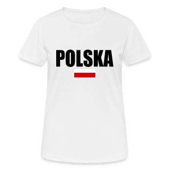 Polska - T-shirt respirant Femme - blanc - Devant - AI Model Female 172 dark (172cm)
