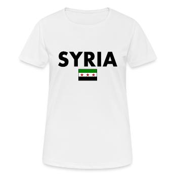 syrien - Frauen T-Shirt atmungsaktiv - Weiß - Vorne - AI Model Female 172 dark (172cm)