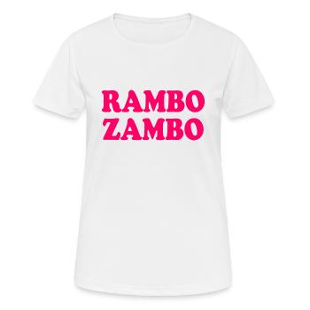 Rambo zambo - T-shirt respirant Femme - blanc - Devant - AI Model Female 172 dark (172cm)