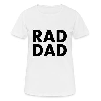 Rad dad - Frauen T-Shirt atmungsaktiv - Weiß - Vorne - AI Model Female 172 dark (172cm)