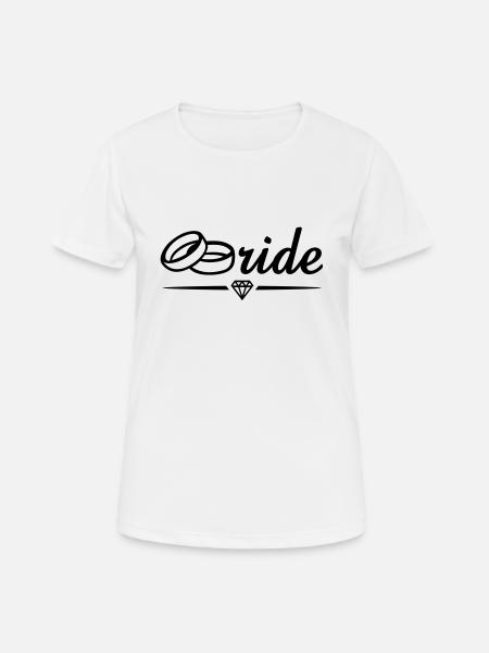 Mariée diamant - T-shirt respirant Femme - blanc