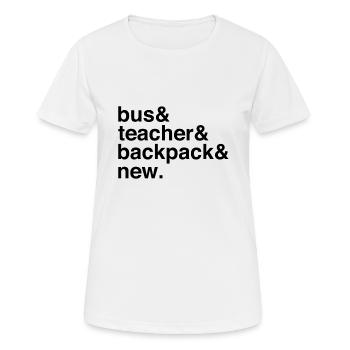 Teacher Life Backpack Academic Journey - Frauen T-Shirt atmungsaktiv - Weiß - Vorne - AI Model Female 172 dark (172cm)