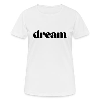 Rêve - T-shirt respirant Femme - blanc - Devant - AI Model Female 172 dark (172cm)