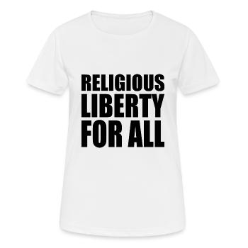 religious liberty for all - Women's Breathable T-Shirt - white - Front - AI Model Female 172 dark (172cm)