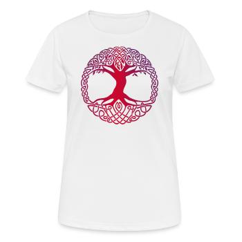 Tree of Life - World Tree - Yggdrasil - Women's Breathable T-Shirt - white - Front - AI Model Female 172 dark (172cm)