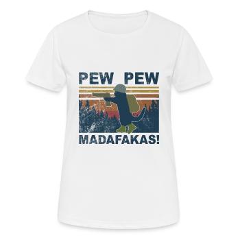 Pew Pew military cat! - Women's Breathable T-Shirt - white - Front - AI Model Female 172 dark (172cm)