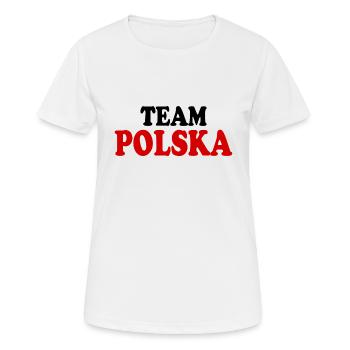 Polska - T-shirt respirant Femme - blanc - Devant - AI Model Female 172 dark (172cm)
