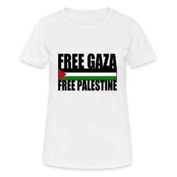 Free gaza free palestine - Women's Breathable T-Shirt - white - Front - AI Model Female 172 dark (172cm)