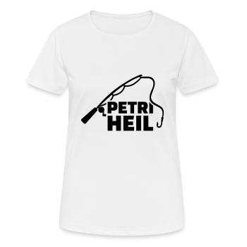 Petri Heil - Frauen T-Shirt atmungsaktiv - Weiß - Vorne - AI Model Female 172 dark (172cm)