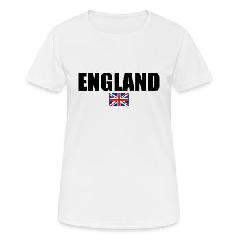 angleterre - T-shirt respirant Femme - blanc - Devant - AI Model Female 172 dark (172cm)