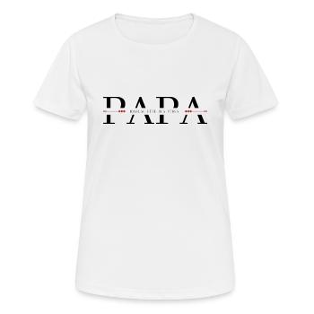 Joyeuse fête des pères - T-shirt respirant Femme - blanc - Devant - AI Model Female 172 dark (172cm)