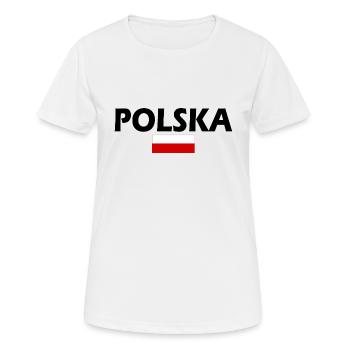 Polska - T-shirt respirant Femme - blanc - Devant - AI Model Female 172 dark (172cm)