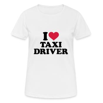 Taxifahrer - Frauen T-Shirt atmungsaktiv - Weiß - Vorne - AI Model Female 172 dark (172cm)
