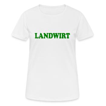 Landwirt - Frauen T-Shirt atmungsaktiv - Weiß - Vorne - AI Model Female 172 dark (172cm)