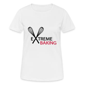 faire cuire au four - T-shirt respirant Femme - blanc - Devant - AI Model Female 172 dark (172cm)