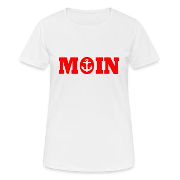 Par Moin - T-shirt respirant Femme - blanc - Devant - AI Model Female 172 dark (172cm)