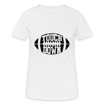 Football américain - T-shirt respirant Femme - blanc - Devant - AI Model Female 172 dark (172cm)