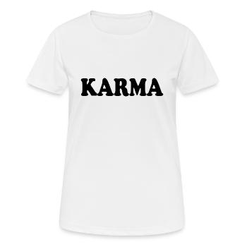 Karma - T-shirt respirant Femme - blanc - Devant - AI Model Female 172 dark (172cm)